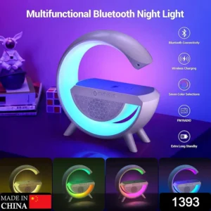 Wireless Speaker with Colorful Light Atmosphere LED Smart Light Lamp with Wireless Charger